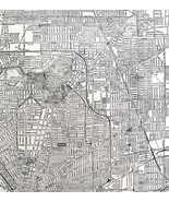 Buffalo City Map 1935 New York Antique Atlas Street View 14 x 11&quot; LGAD99 - $734.82 MXN