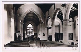 Postcard RPPC Church Interior Garvestone England Frith - $3.53