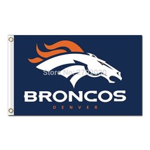 Denver Broncos flag banner 3x5ft 100D Polyester - £12.78 GBP