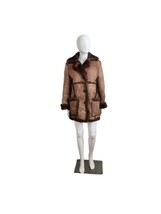 Vintage 70s Schott NYC Sheepskin Shearling Fur Leather Jacket women XXS/XS - £124.87 GBP