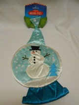 New Blue Hallmark Northpole Novel-Ties Snowman Christmas Costume Tie cli... - $6.62