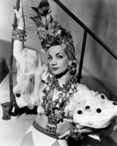 That Night in Rio Carmen Miranda Buttoned &amp; Baubled Shirt W/Necklace 8x10 Photo - £6.00 GBP