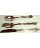 Air Canada Silverplate Cutlery Fork Knife Spoon 1950s - $21.14