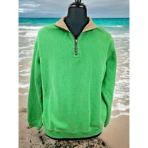 Tommy Bahama Men Reversible Long Sleeve Pull Over Green Gray (See Measur... - £29.89 GBP