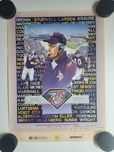 Minnesota Vikings Bud Grant Hall of Fame Ring Ceremony Poster - NFL 75th - £13.74 GBP