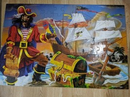 Melissa And Doug Pirates Bounty Floor Puzzle 100 Pieces 2&#39; X 3&#39; Complete - $14.85
