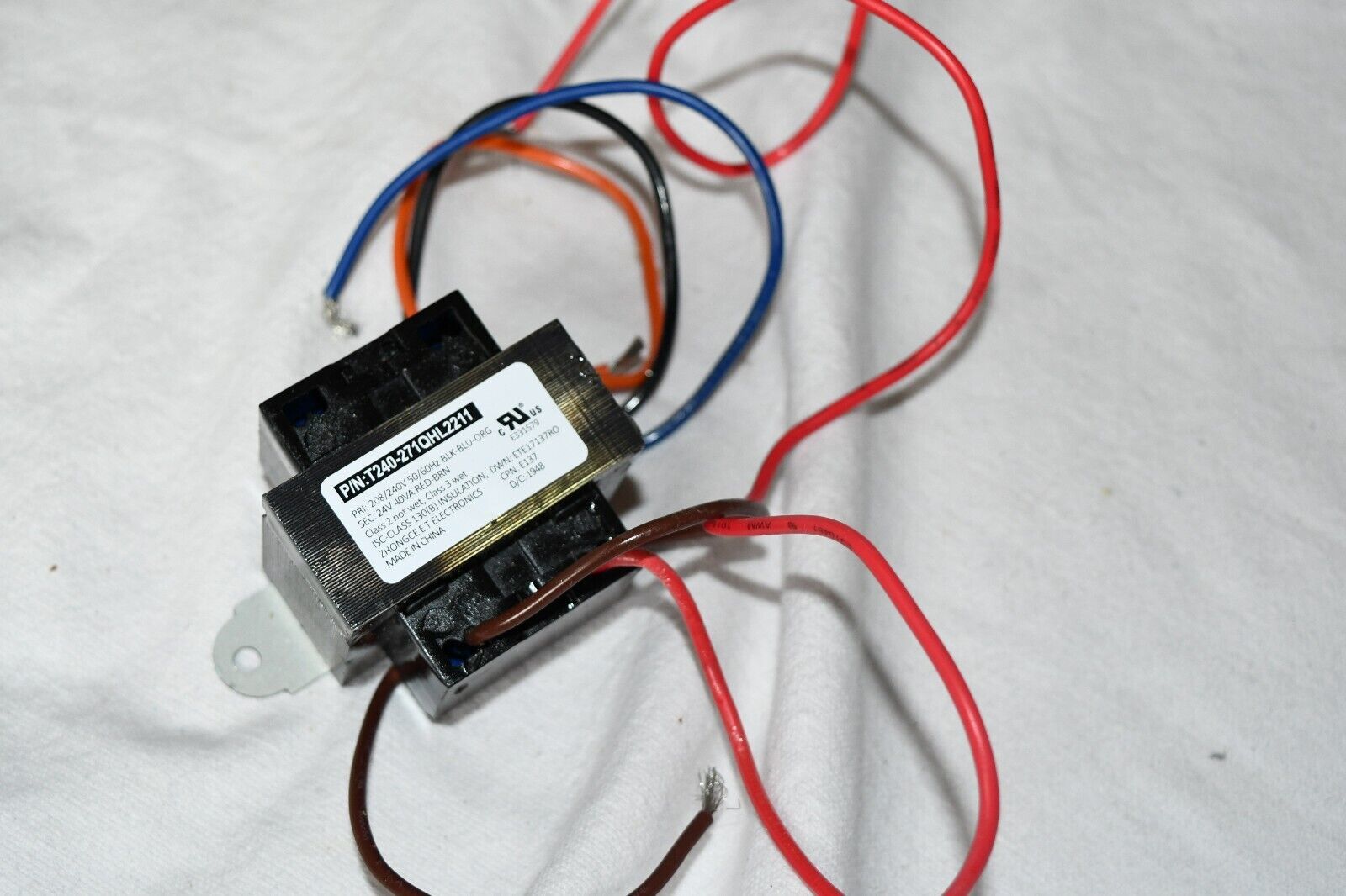 Zhongce E.T Electronics T240- 271QHL2211 Primary 208V 240V Secondary 24V... - $22.32