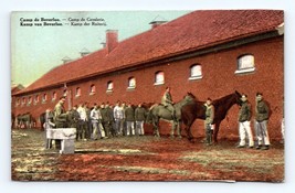 WWI Camp Bourg-Léopold Beverloo camp Horse Stables Belgium UNP DB Postcard M2 - £2.12 GBP