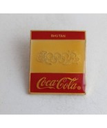 Vintage Coca-Cola Bhutan Olympic Lapel Hat Pin - $265.43 MXN