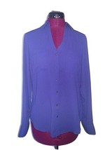 Express The Portofino Shirt Women Button Front Size XS Convertible Sleeves - £19.47 GBP