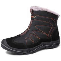 Men Winter Boots 2021 outdoor High-top Plush Men Snow Boots Thick  Non-slip Wate - £61.85 GBP
