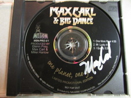 Max Carl &amp; Big Dance One Planet, One Groove 3 Trk Promo Cd Single Autographed - £11.68 GBP
