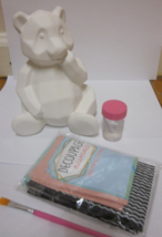 Decoupage Animal Panda Bear Craft Kit, Arts &amp; Crafts Kids 8-12 DIY (missing box) - £7.81 GBP
