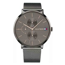 Tommy Hilfiger Women’s Watch 1781945 Quartz Grey Stainless Steel Grey Dial 40mm - £82.92 GBP