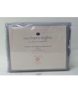 Northern Nights Cotton Embroidered Coverlet Blankets Gray Patterned FULL... - $64.45 CAD