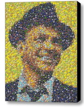 LIMITED Framed Frank Sinatra Las Vegas Casino Poker Chip mosaic print w/COA - £14.33 GBP
