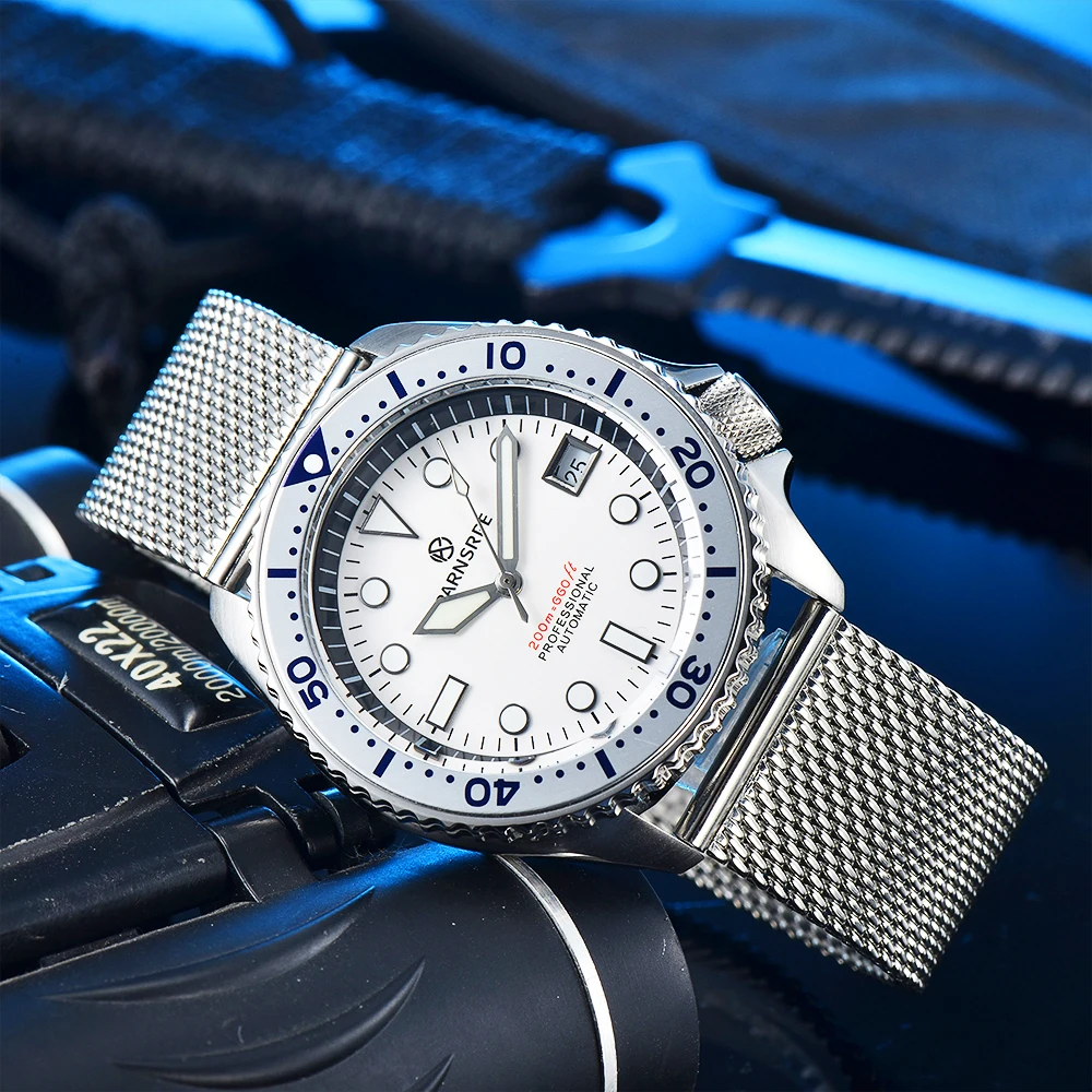 2023 New Automatic Mechanical Watch  Sapphire Gl Mirror Waterproof 42mm Men&#39;s Wa - £170.64 GBP