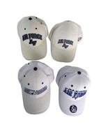 Set of 4 United States Air Force USAF White Baseball Hat Ball Cap Falcon... - $52.70 CAD
