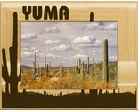 Yuma Arizona with Desert Clouds Laser Engraved Wood Picture Frame Landsc... - $25.99
