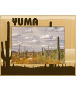 Yuma Arizona with Desert Clouds Laser Engraved Wood Picture Frame Landsc... - £20.72 GBP