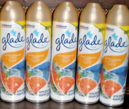 (5) Glade Room Aerosol Spray COASTAL SUNSHINE CITRUS Fragrance - $19.57