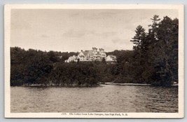 Soo-Nipi Park NH RPPC The Lodge From Lake Sunapee Real Photo Postcard C44 - $8.95