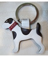 Coach 7367 Leather Dog Jack Russell Terrier Keychain Key Fob Italy Rare ... - $59.00