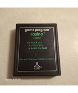 Atari 2600 Casino game cartridge in great shape by Atari cleaned and tes... - $5.00