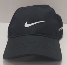 Pre Owned Nike Golf Hook &amp; Loop Hat Cap Black Landair - £9.20 GBP