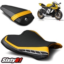 Yamaha R1 Seat Covers 2015-2022 2023 Black Yellow Luimoto Front Rear Anniversary - £251.64 GBP