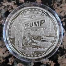Donald Trump Drain the Swamp 1 Oz Silver Round .999 Fine Limited Edition... - £46.61 GBP