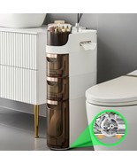 3-Tiers Slim Bathroom Storage Cabinet, Waterproof Narrow Bathroom, Livin... - $125.24 CAD
