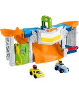 Fisher-Price Little People Hot Wheels Toddler Playset Race and Go Track ... - £36.33 GBP