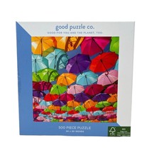 Umbrella Jigsaw Puzzle 500 pieces Good Puzzle Co. FSC certified material - $16.83