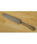 STIEFF Sterling Silver Handle Flatware ROSE Repousse Pattern Cake Knife 9-7/8" - $74.24