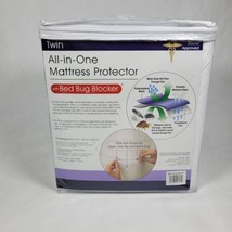 All-In-One Waterproof Mattress Protector W/Bed Bug Blocker Stain Resista... - £14.04 GBP
