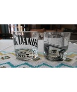 Set of 2 Jack Daniels Old No.7 Whiskey Rocks Drink Glasses Embossed Bott... - £30.20 GBP