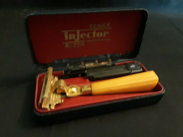 Old Vtg Collectible Schick Injector Razor Safety Razor With Blades Origi... - £55.71 GBP