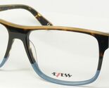 EXESS 70860 A2762 Scuro Tartaruga Marrone/Blu Unico Vista 55-15-140mm Italy - $1,582.31 MXN