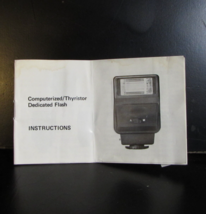 Computerised Thyristor Dedicated Flash Instructional Manual O401353 - £3.86 GBP