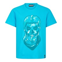 Fortnite Skull Trooper Blue Gaming Cotton Fortnite T-Shirt Sizes 10-16 Years - £18.93 GBP+