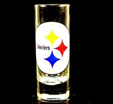 NFL Licensed Cordial Logo Hype Glass Shot Glass (2 Oz.) (Pittsburgh Stee... - $7.91