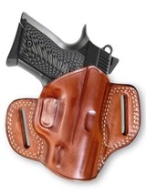 Fits CZ-USA 2075 Rami 3”BBL Premium Leather Belt (OWB) Holster Open Top #1500#RH - £47.95 GBP