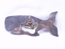 Vintage Anne Harvey &quot;Jonah &amp; The Whale&quot; Mexican Sterling Silver Brooch - £71.14 GBP