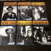 Lot Of 6 DVD Video Classic Horror Movies Boris Karloff Vincent Price Bel... - £33.62 GBP