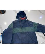 ABERCROMBIE &amp; FITCH COUNTRY CLOTHES DARK BLUE GREEN COLD WEATHER JACKET ... - $538.27 MXN