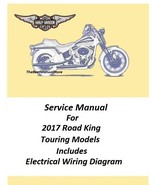 2017 Harley Davidson Road King Touring Models Service Manual - $28.95