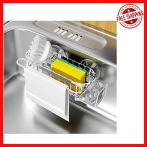 Elegant Stainless Steel Kitchen Sink Caddy - Sponge Holder with Dual Mou... - $25.21