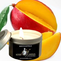 Fresh Mangoes Eco Soy Wax Scented Tin Candles, Vegan Friendly, Hand Poured - £11.73 GBP+