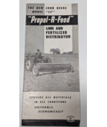 JOHN DEERE MODEL LF LIME / FERTILIZER DISTRIBUTOR 1954 SALES BROCHURE - £14.85 GBP